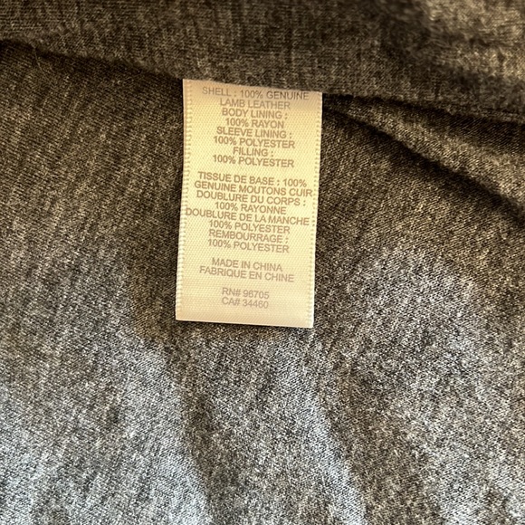 Rebecca Taylor burgundy leather quilted jacket with gun metal studs and  zips XS - Picture 5 of 6